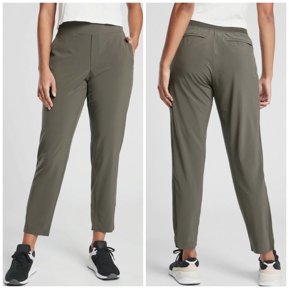 Athleta Pants - Brooklyn Mid Rise Ankle Pants In Mountain Olive Size 14T